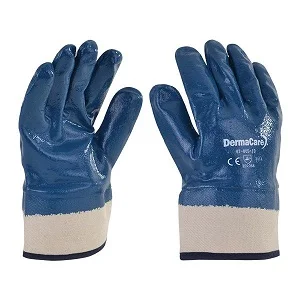 guante nitrilo puÑo lona