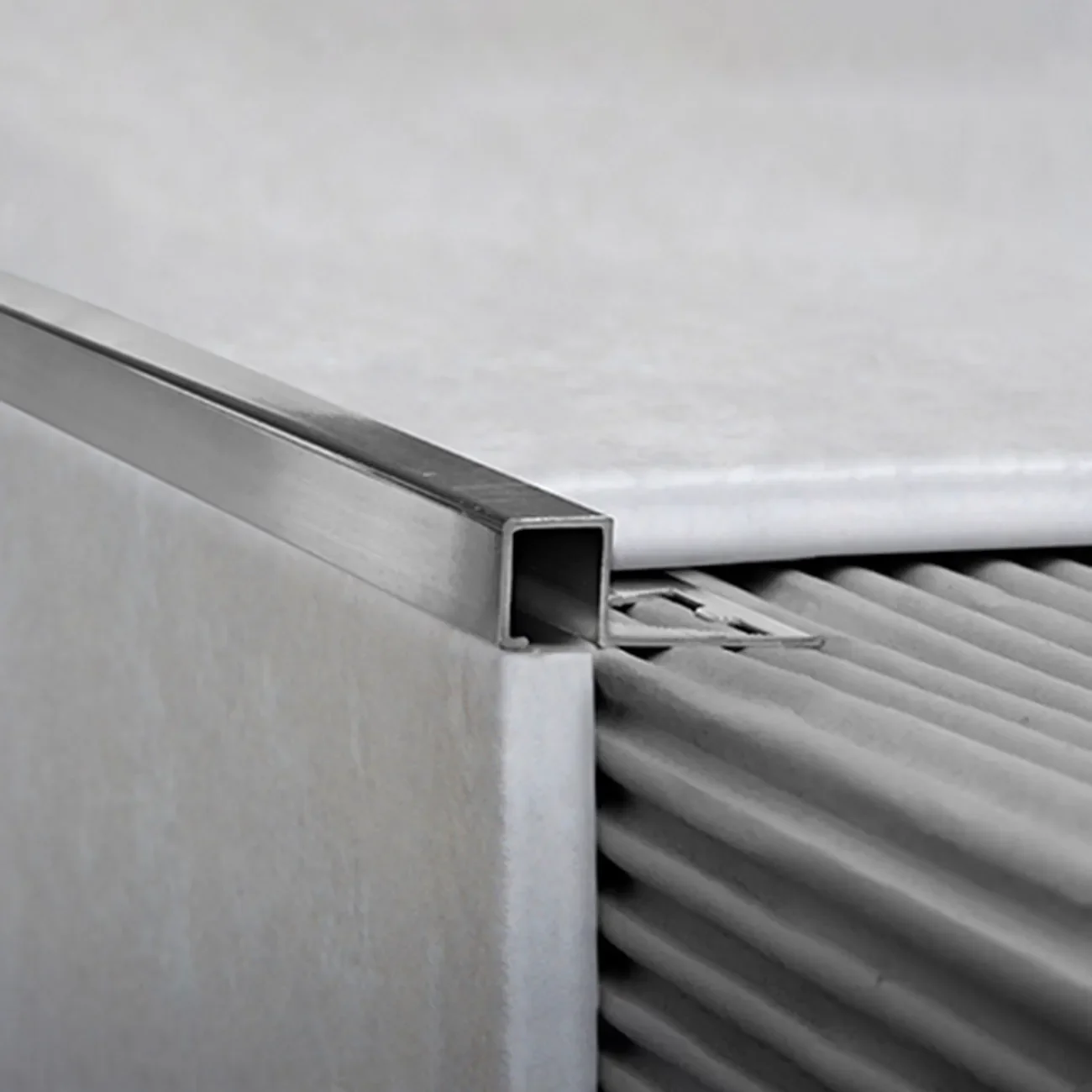 guardacanto alum 10x10mmx2,5m cromo brillante 3461 - Imagen 2