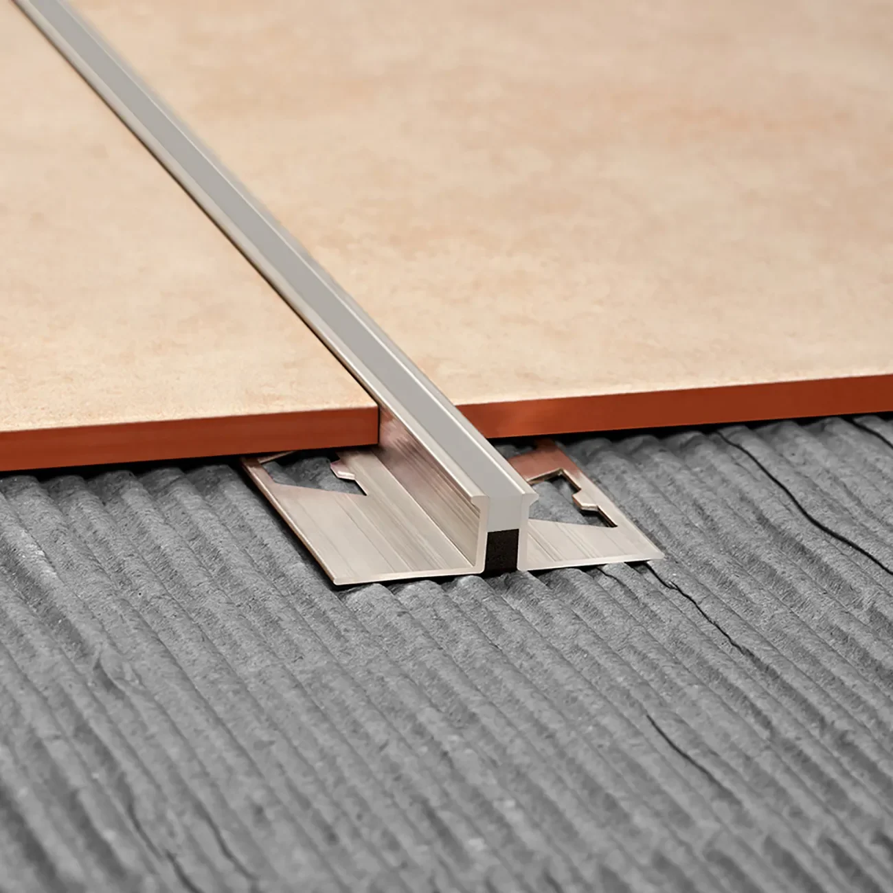 junta de dilatacion aluminio 10mmx2,50m gris 1765 - Imagen 2