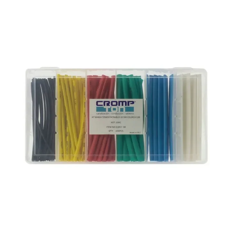 kit manga termocontraibles 10cms colorsx100 s/halo - Imagen 2