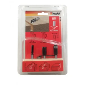 set 3 fresas rectas 1/4"  49757010