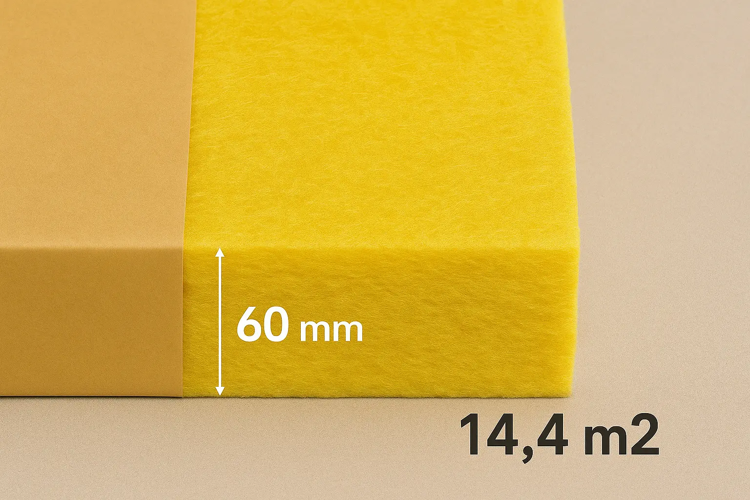 lana vidrio 60mm libre 14,4m2 - Imagen 3
