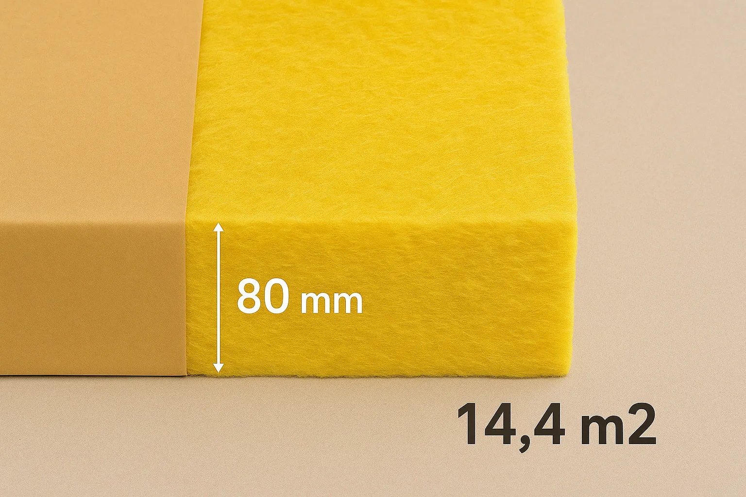lana vidrio 80mm libre 14.4m2 - Imagen 3
