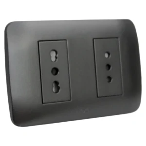 toma doble 10a 10/16a grafito 5580111e