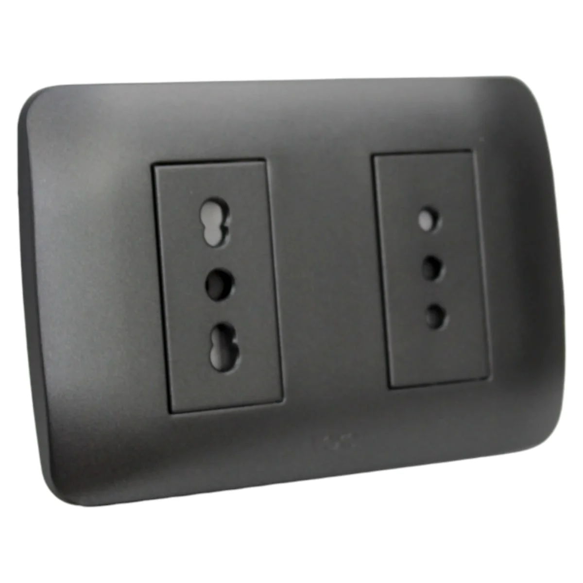 toma doble 10a 10/16a grafito 5580111e