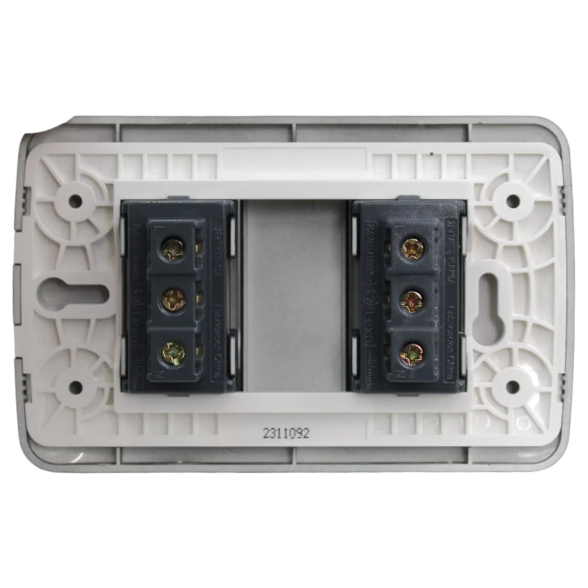 toma doble 10a 10/16a grafito 5580111e - Imagen 3