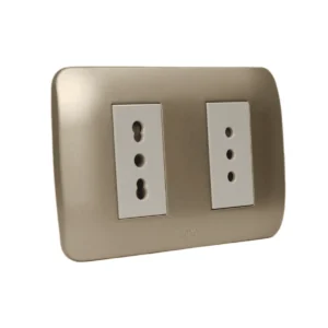 toma doble 10a+10/16a beige titanio 5380140e