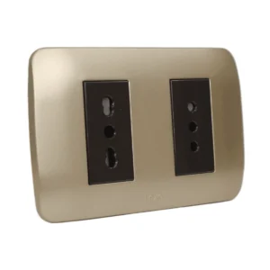 toma doble 10a+10/16a cafe titanio 5380129e