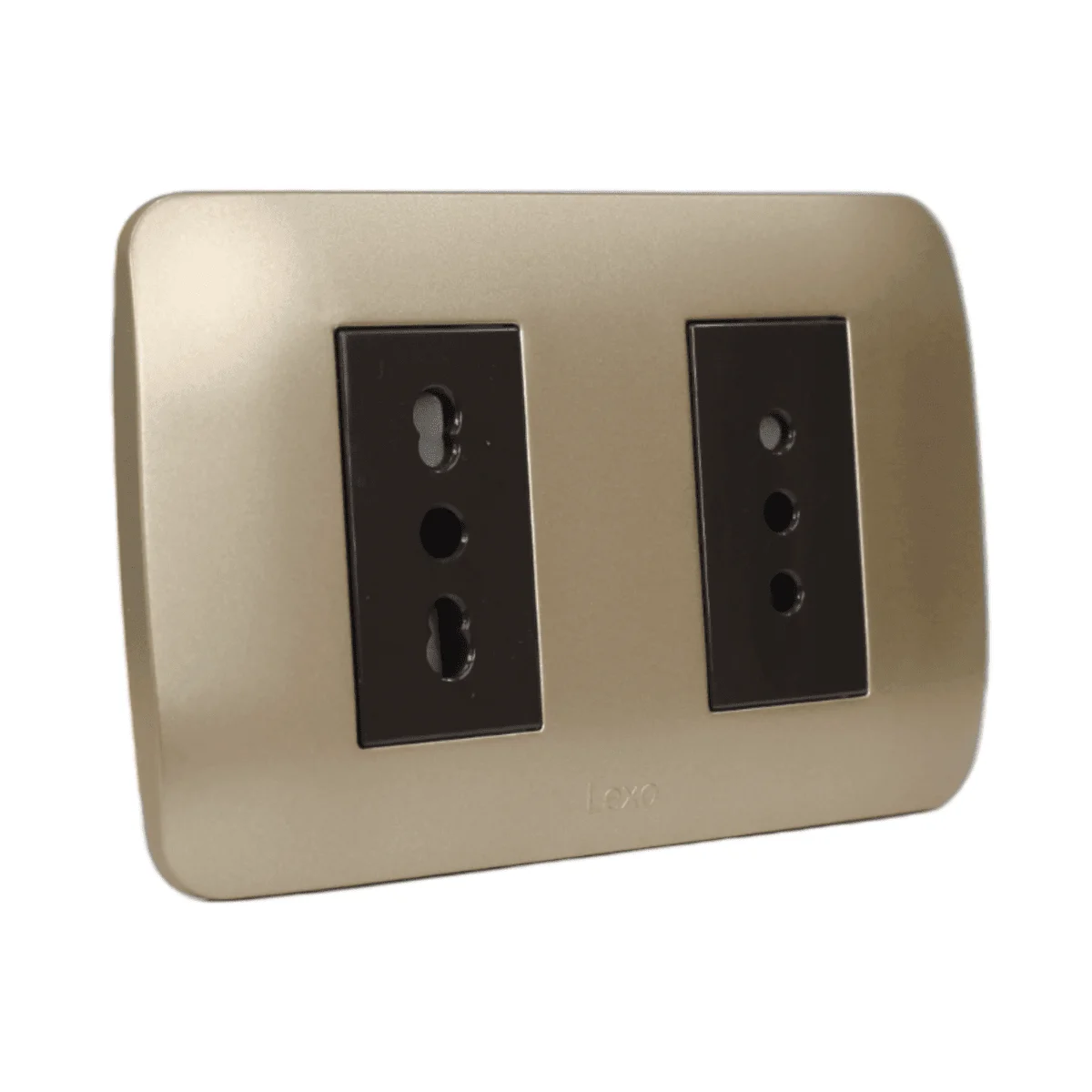 toma doble 10a+10/16a cafe titanio 5380129e