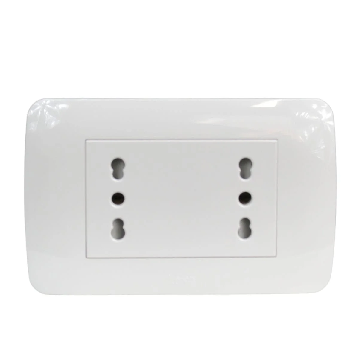 toma duplex 10/16a 250v blanco 58401005 - Imagen 2