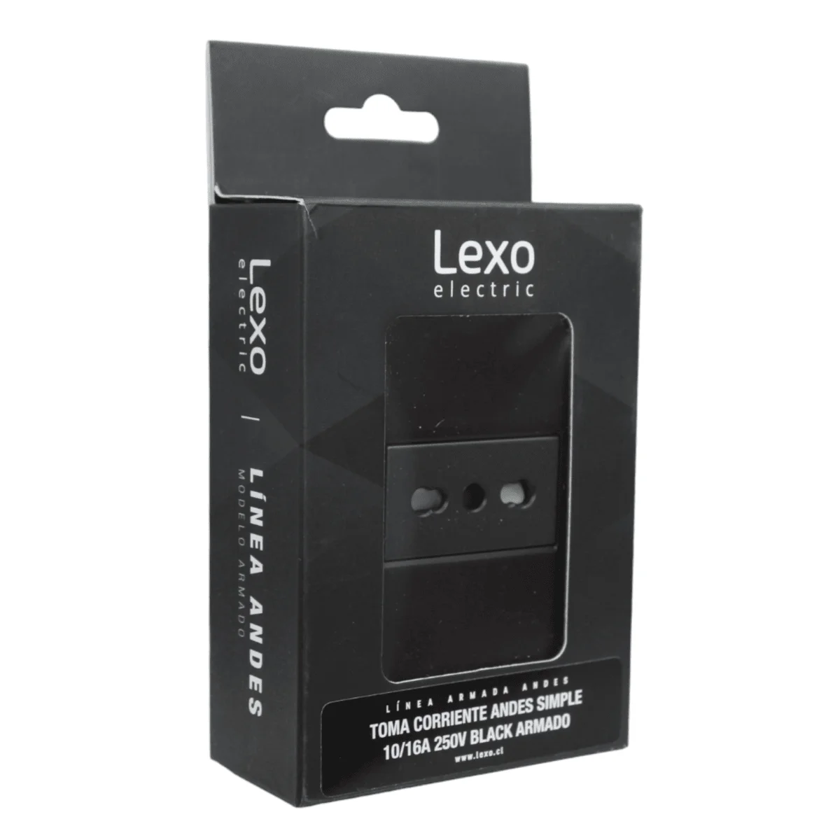 toma simple 10/16a black 5381138e - Imagen 4
