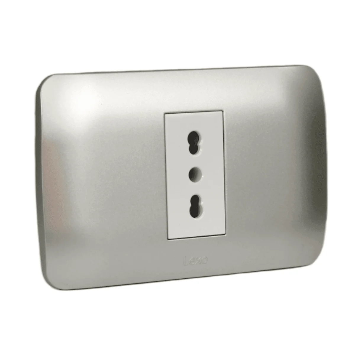 toma simple armado 10/16a blanco plata 5380122e