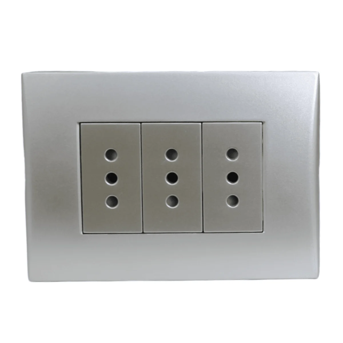 toma triple 10a silver 5381108e - Imagen 2