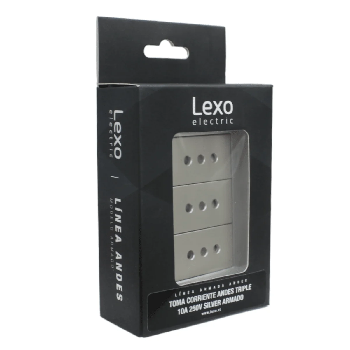 toma triple 10a silver 5381108e - Imagen 4