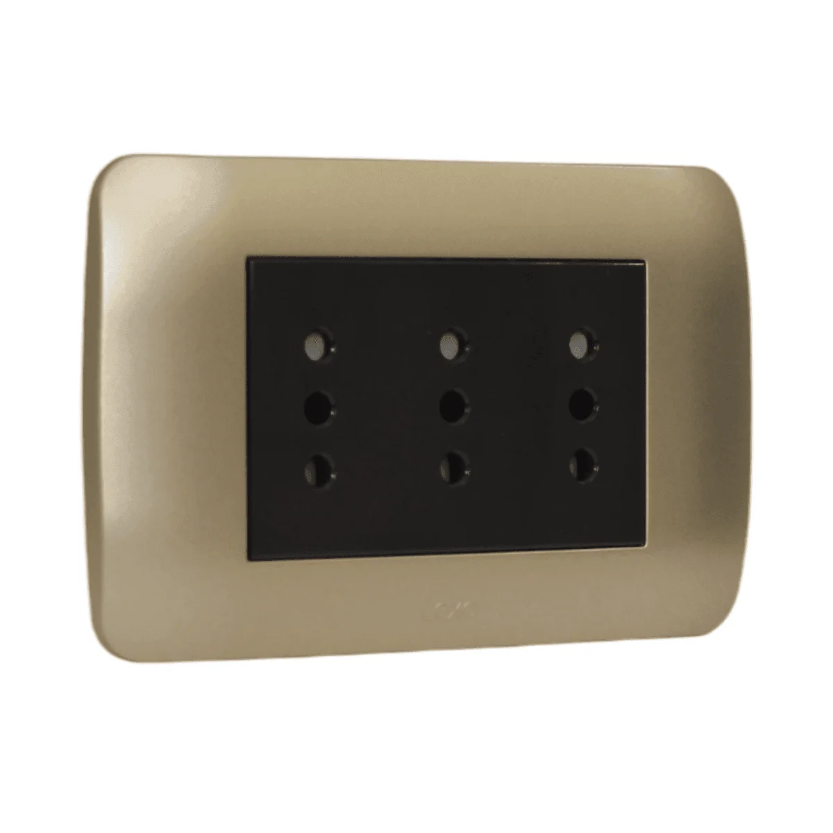 toma triplex 10a titanio cafe 58402003