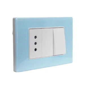 interruptor 9/12 + toma 10a crystal 5581006e