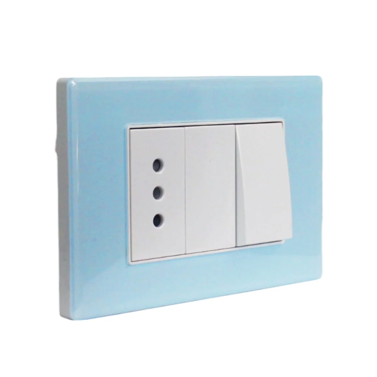 interruptor 9/12 + toma 10a crystal 5581006e