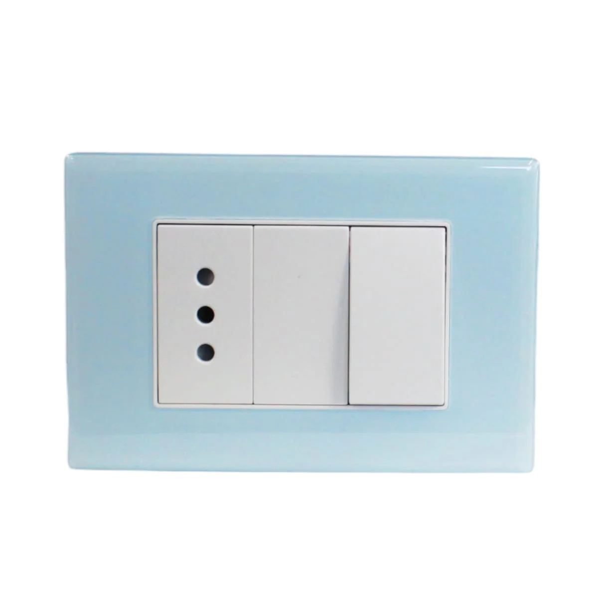 interruptor 9/12 + toma 10a crystal 5581006e - Imagen 2