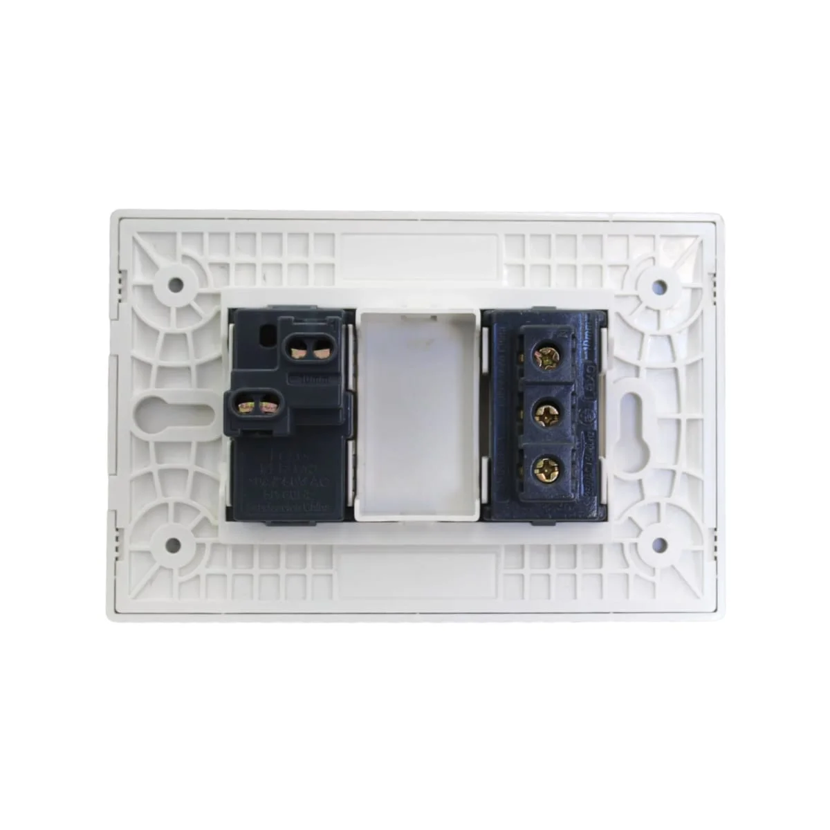 interruptor 9/12 + toma 10a crystal 5581006e - Imagen 3