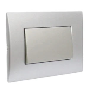 interruptor 9/12 teclon 73mm 10a silver 5381114e