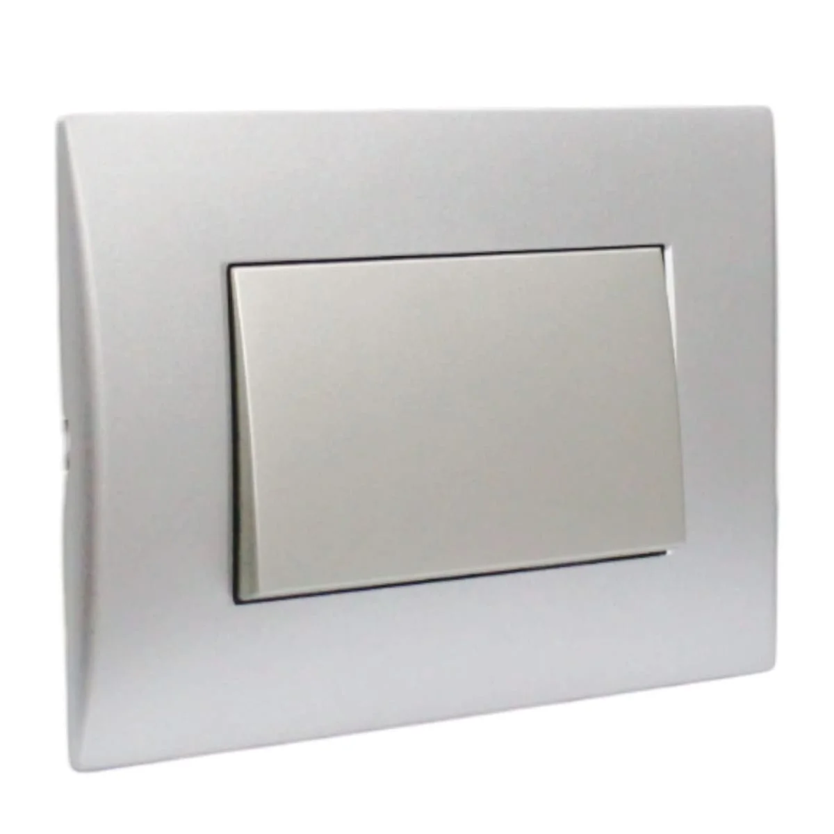 interruptor 9/12 teclon 73mm 10a silver 5381114e