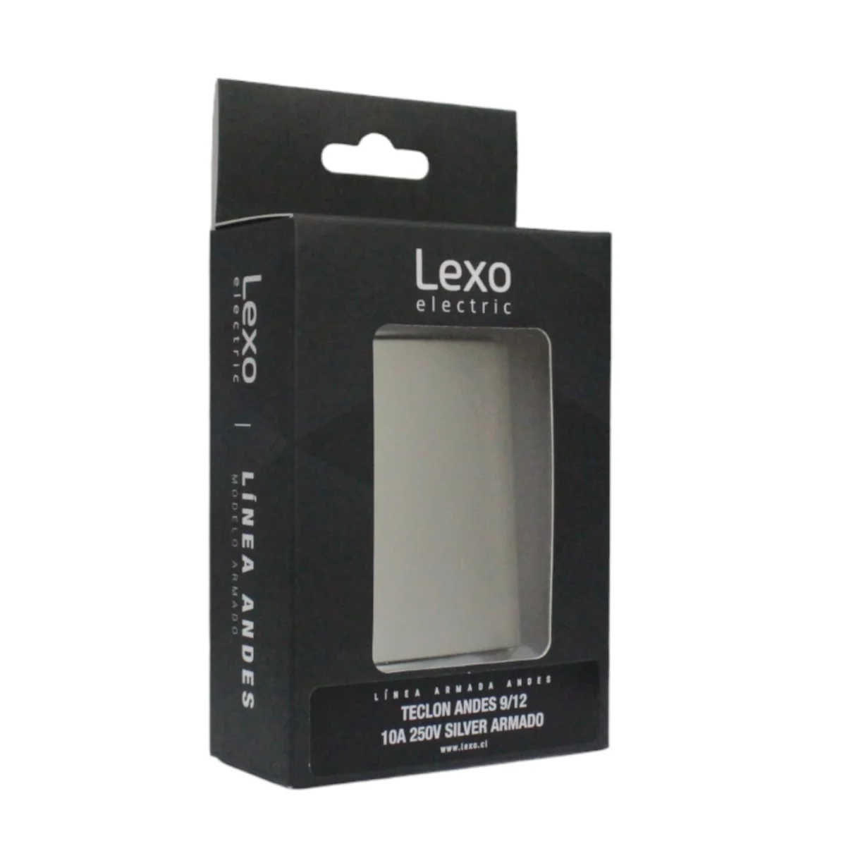 interruptor 9/12 teclon 73mm 10a silver 5381114e - Imagen 3