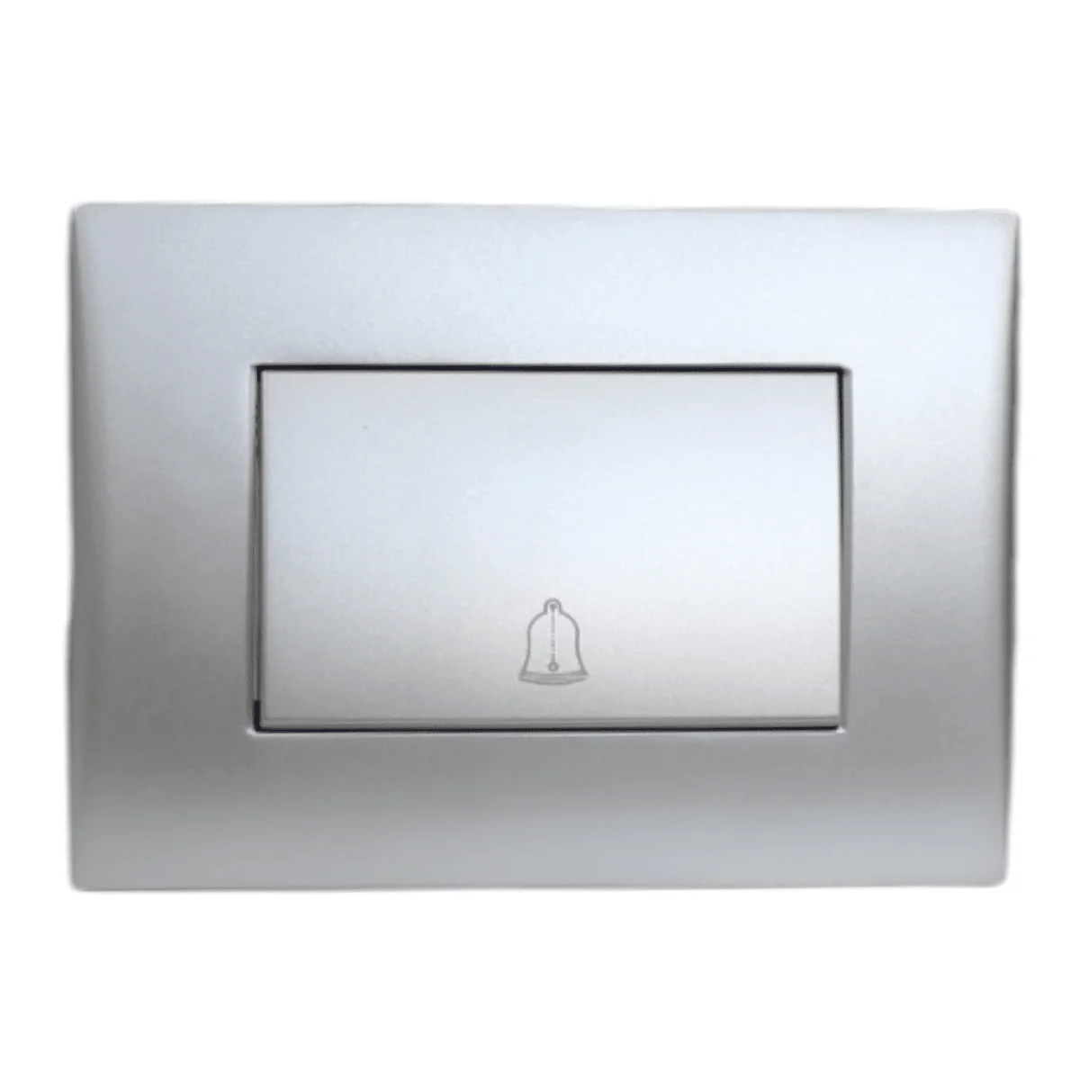 interruptor timbre teclon 73mm 10a silver 5381115e - Imagen 2