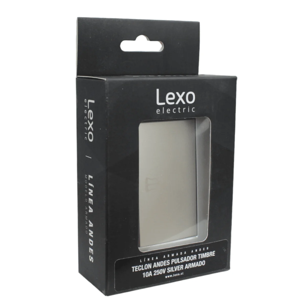 interruptor timbre teclon 73mm 10a silver 5381115e - Imagen 3