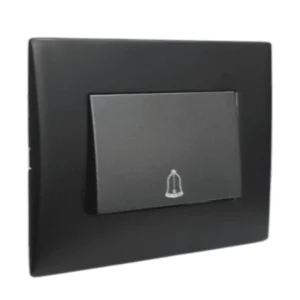 interruptor timbre teclon 73mm 10a black 5381144e