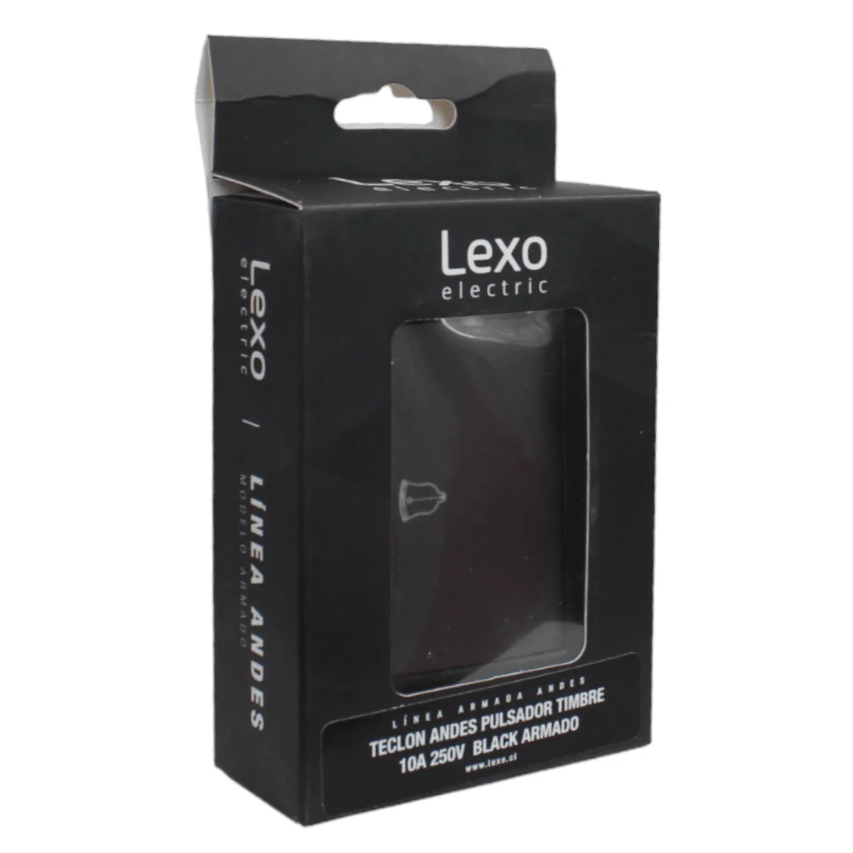 interruptor timbre teclon 73mm 10a black 5381144e - Imagen 3