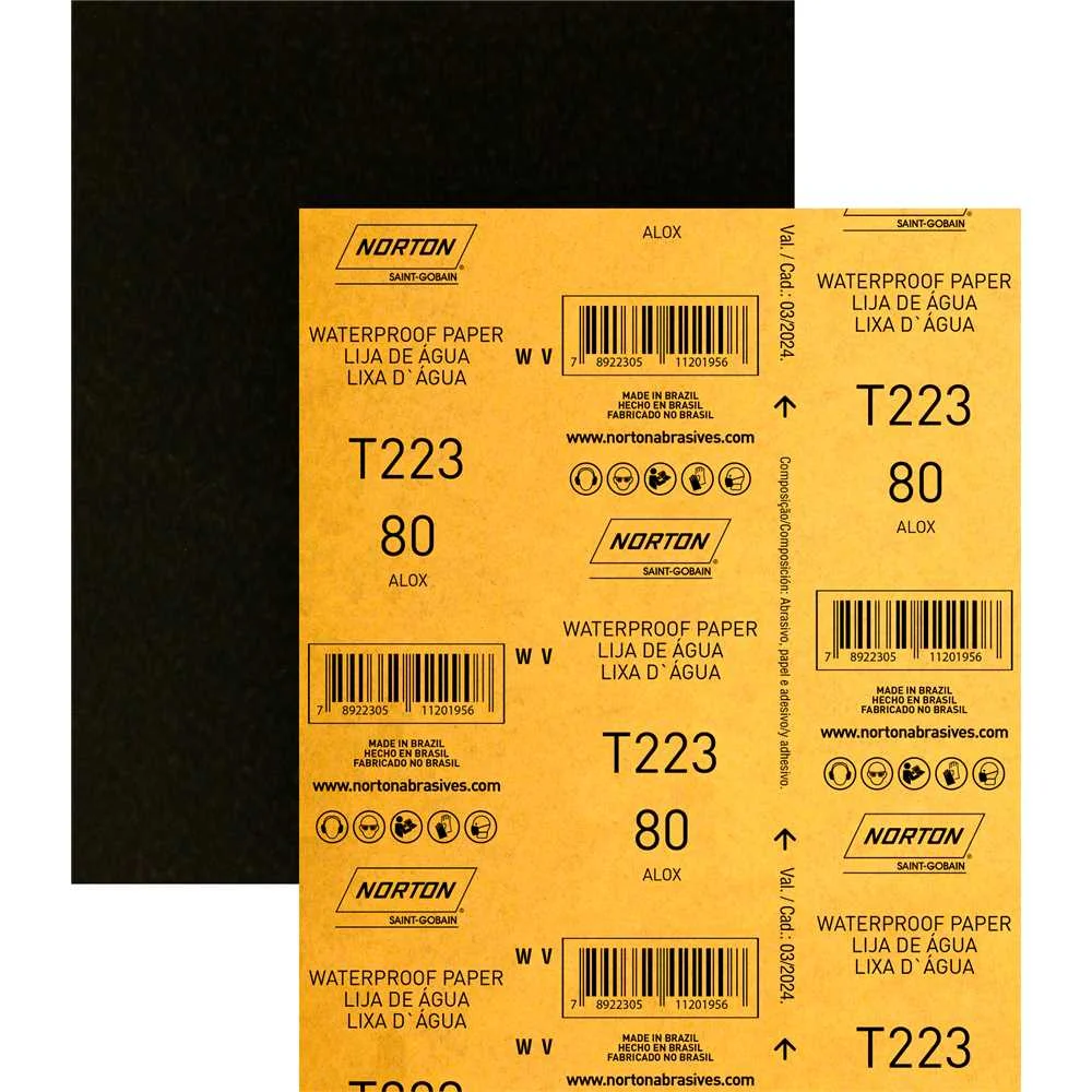 lija agua t-223 grano 80 / norton (41t223080p)