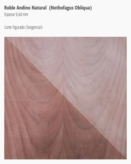 mdp enchapado nativo roble andino 15mmx1500x2400 - Imagen 2