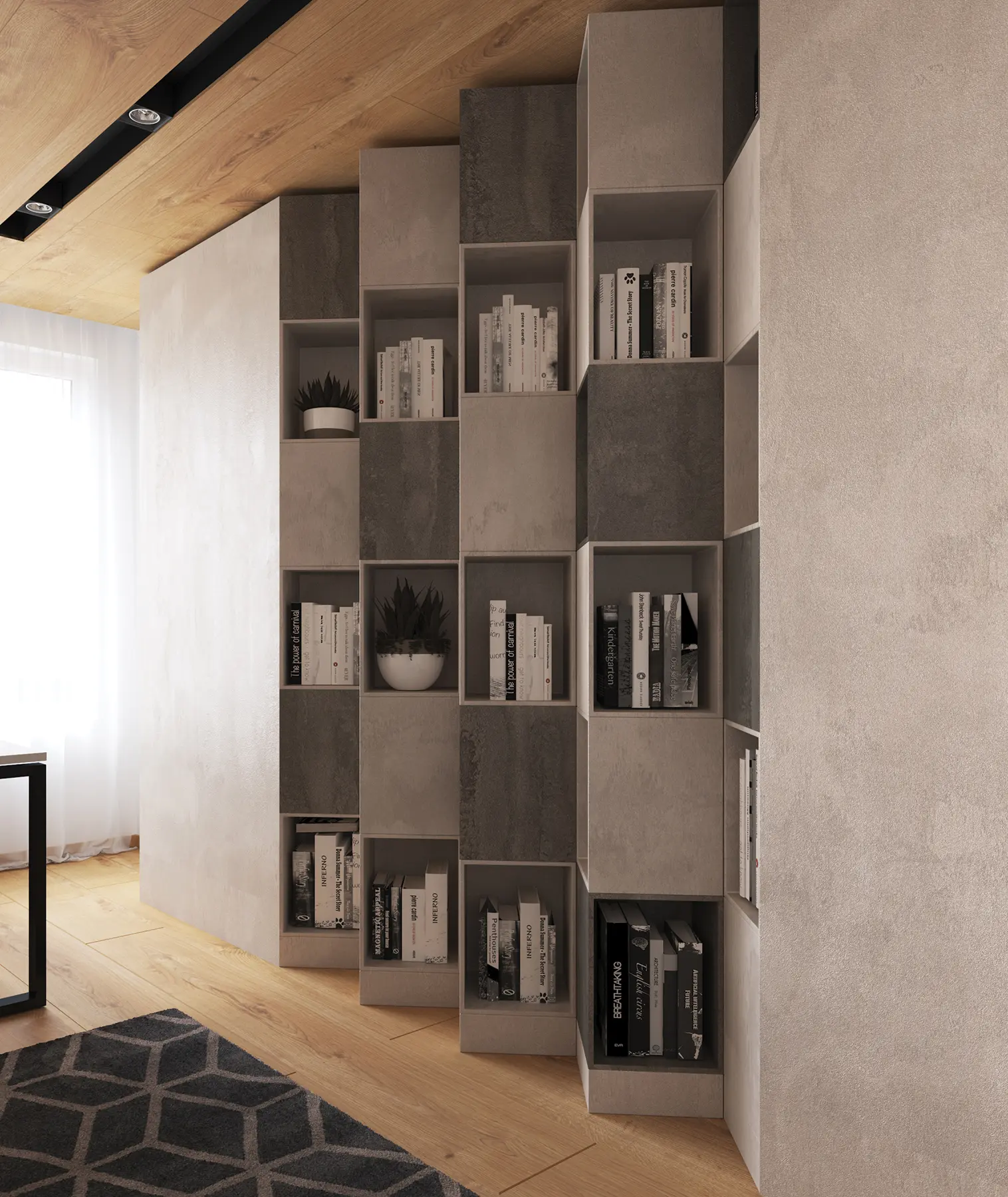 melamina concrete flow 19mmx2070x2800 k350 - Imagen 2