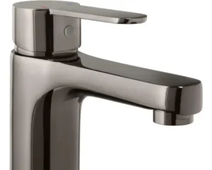 monomando lavatorio arona negro onyx stretto