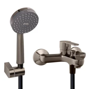 monomando tina ducha arona negro onyx stretto