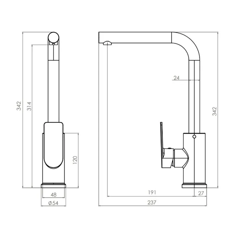 monomando lavatorio queens negro mate - Imagen 3