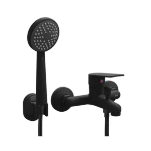 monomando tina ducha queens negro mate