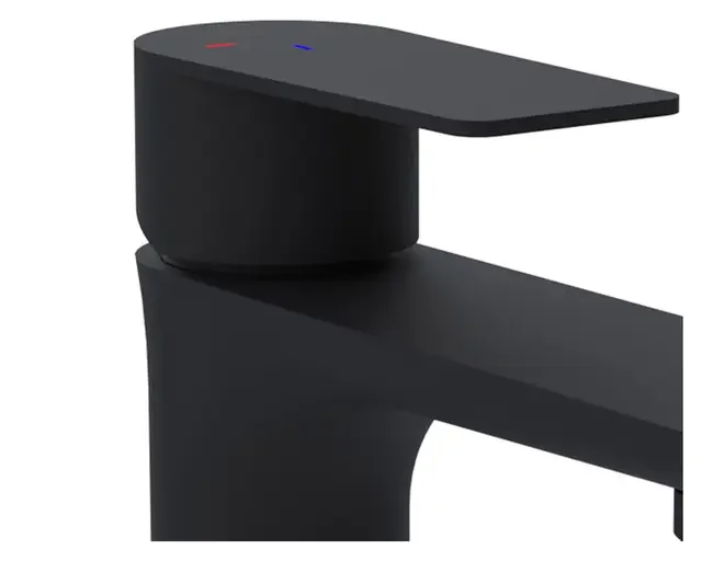 monomando lavamanos bruna negro mate - Imagen 2