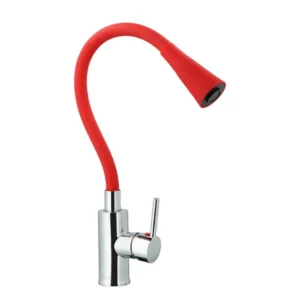 monomando lavaplatos oregon flex duo caÑo rojo