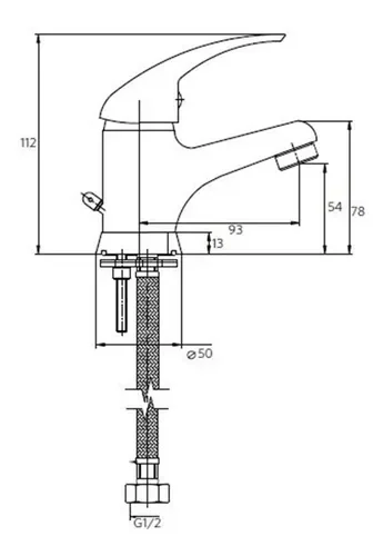 monomando lavatorio ornella -stretto 20or5003400 - Imagen 6