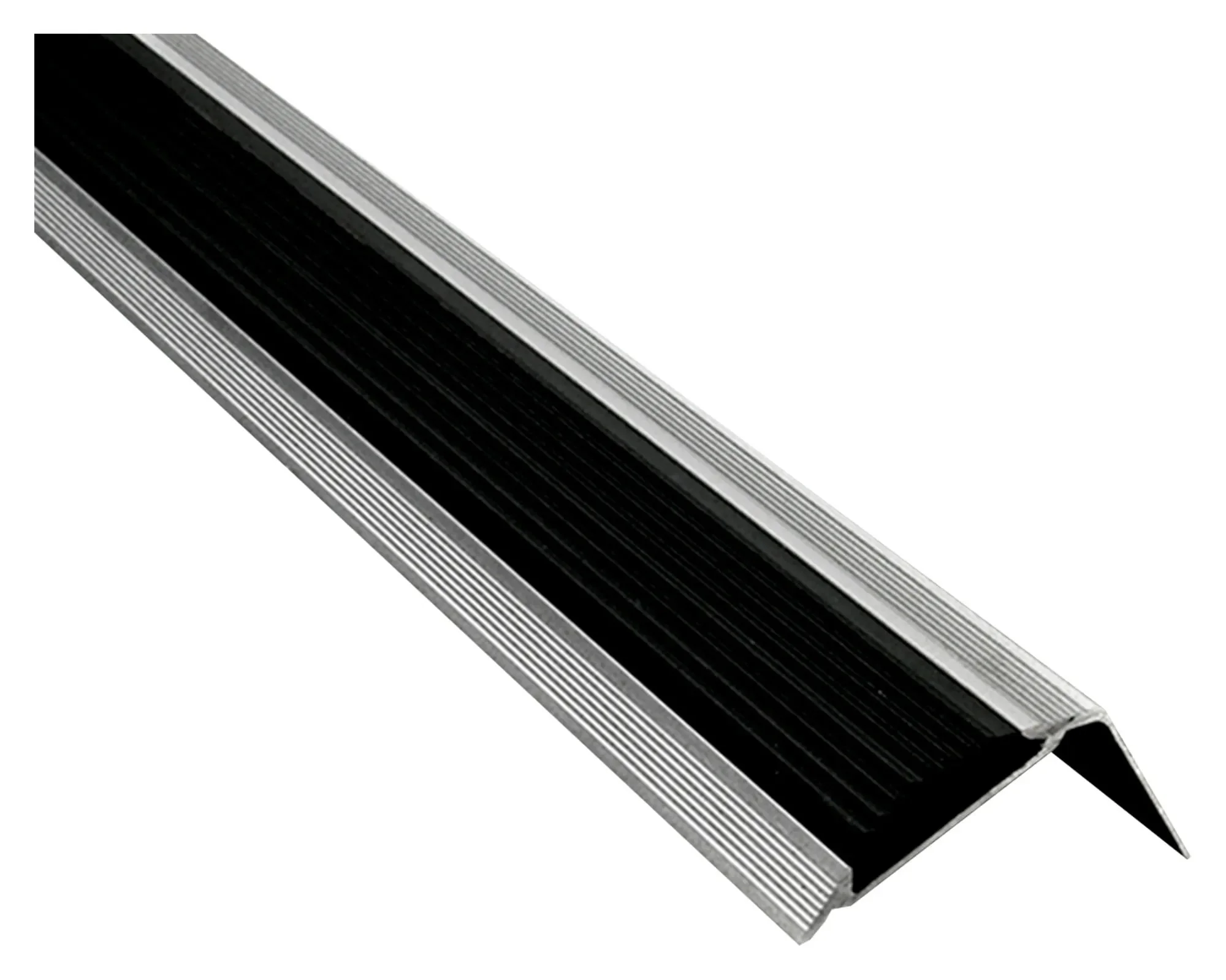 nariz de grada alum/pvc 31x46mmx2,5m neg 2948