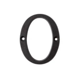 numero 0 rustico 8,5 cm ne (141371) poli