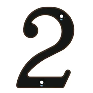 numero 2 rustico 8,5 cm ne (141291) poli