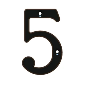 numero 5 rustico 8,5 cm ne (141321) poli