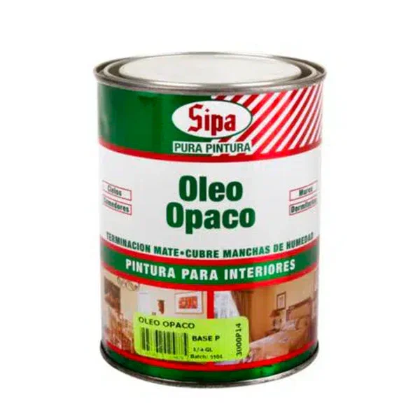 oleo opaco sipa blanco 1/4 gl 41606504 interior