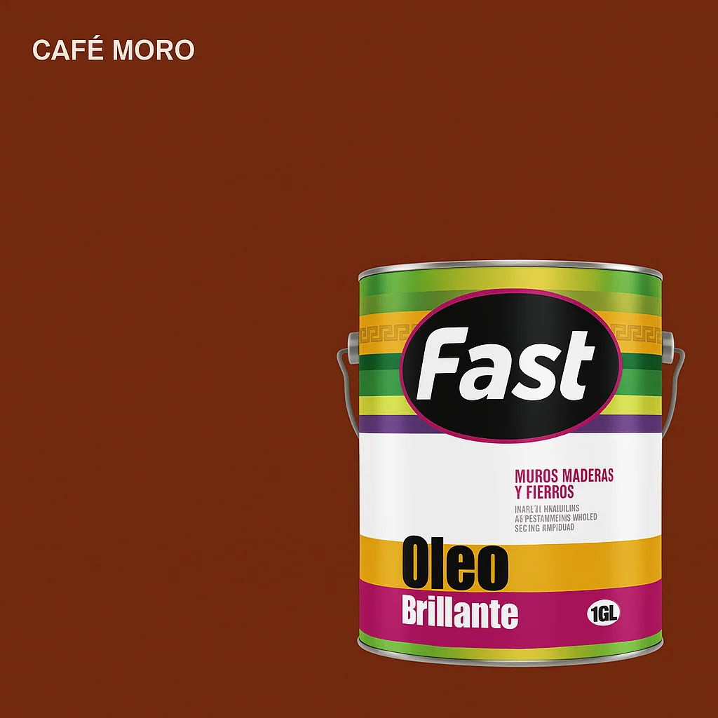 oleo brillante fast cafe moro 1/4 gl - Imagen 2