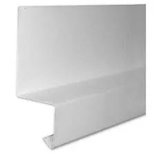 perfil corta gotera base metalico bco 2500x0,5 mm