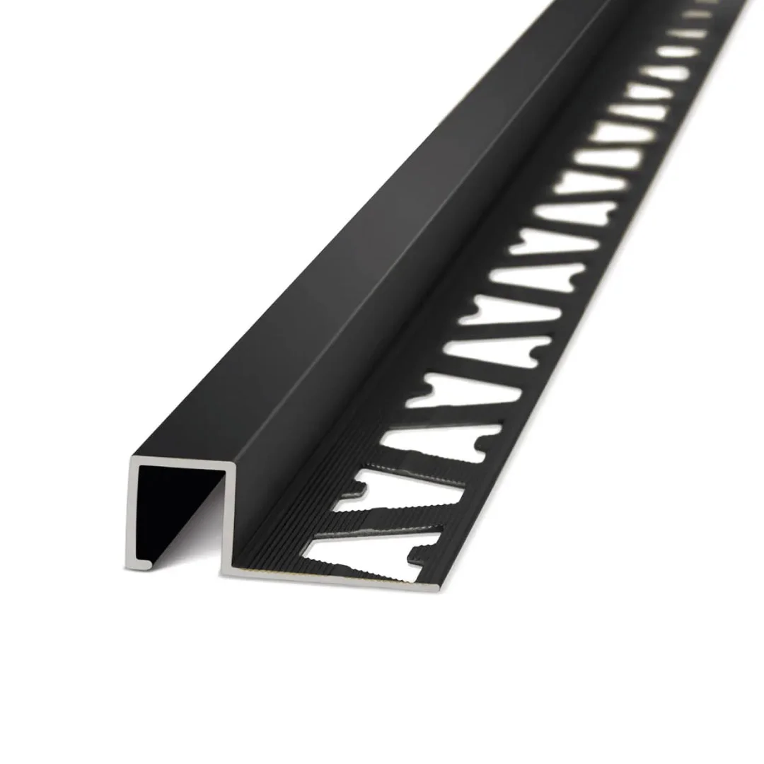 perfil quadra 10mm negro mate 2,5m 1703 atrim