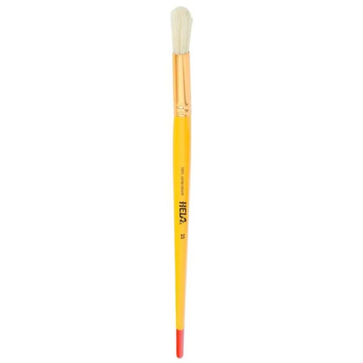 pincel redondo hela 04 cerda blanca