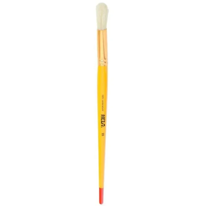 pincel redondo hela 08 cerda blanca